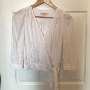 Madewell wrap blouse size XS